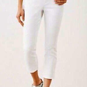 J Jill Size 4 Authenitic Fit Fringed Crop Jeans